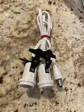Dept 56 - Light Cord Extender / Doubler - Turns a Single into a Double Bulb Cord picture
