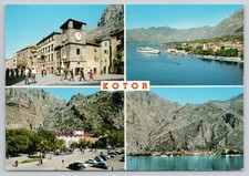 Kotor Montenegro Bay Multi View Scenic Coastal Postcard picture
