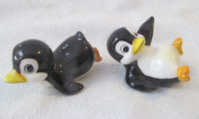 Set of 2~Vintage Sliding Penguin Figurines NORCREST A45 Holiday Winter Christmas picture