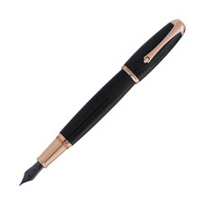 Monteverde Super Mega Fountain Pen in Carbon Fiber with Rosegold Trim - 1.1 Stub picture