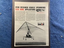 1961 Ryan Aerospace San Diego CA NASA Flex Wing Vehicle Helicopter Plane Ad picture