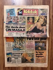 Catherine Deneuve Marilyn Monroe 1984 Turkish Newspaper Kelebek Vintage Rare picture
