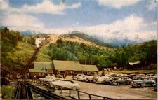 Vintage Postcard Cog Train Climbing Frosty Mt. Washington New Hampshire NH  T427 picture