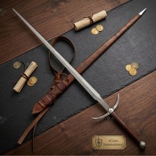 Custom Hand-Forged Viking Long Sword Battle Ready Medieval Sword With Scabbard. picture