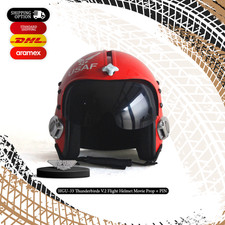 HGU-33 Thunderbirds V.2 USAF Squadron Aerobatic Flight Helmet Movie Prop + PIN picture