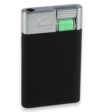 Zino ZM Jetflame Cigar Lighter, Black & Brushed Chrome, 51002979, New In Box picture