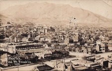 RPPC EI Paso TX Texas Mt Franklin Blair Apartment Main Street Photo Postcard E29 picture