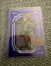Topps Disney Chrome 2024 Robin Hood Parallel Trading Card 124/199 picture
