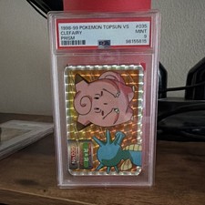 1998 Pokémon Toppsun VS Clefairy Prism #035 Japanese Vintage PSA 9 Card picture