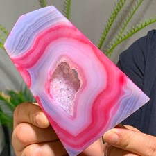 229G Natural beautiful agate crystal cave super large gem picture