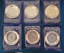 Vintage 1988 Vintage Readers Digest Exclusive Silver Plated Coaster Set of 6 picture