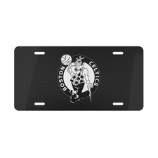 Boston Celtics, License Plate Car Metal Aluminum (Carbon Fiber Simulation) picture