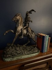 The Triumph Western Art Bronze Sculpture After Frederic Remington 21-1/2” 52lbs picture