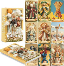 Warm Clay Art Tarot: Tactile Journey of Intuition 7 cm x 12 cm (2.75 in x 4.75
