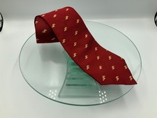 Conrail VTG Men’s Tie Alynn brand RAILROAD TRAINS DARK RED W/GOLD  3.5”x57” EUC picture