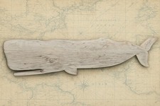 Hand Carved Whale (unframed,whale only) 43 in x 11 in picture