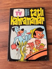 Vintage Turkish TV Cartoon Magazine Pinocchio Huckleberry Hound Rare Comic picture