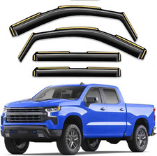 In-Channel Window Rain Guards Fit for Chevy Silverado/Gmc Sierra 1500 2019-2026 picture