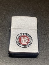 Zippo Brotherhood of Locomotive Engineers Advertising Lighter K VIII 1992 picture