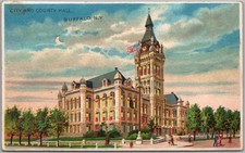 c1900s BUFFALO, New York HOLD-TO-LIGHT Postcard