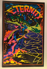1971 VINTAGE MARVEL COMICS BLACKLIGHT POSTCARD THE THIRD EYE -NICE, 6x9.25