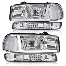 LED Headlights for 1999-2007 GMC Sierra 1500HD/2500HD/3500 & 1999-2006 Yukon picture