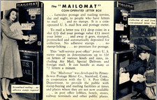 The Mailomat Coin-Operated Letter Box Vintage Postcard TP12-5 picture