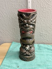 Skull Hunter Three Dots and a Dash Tiki Mug By Tiki Diablo picture