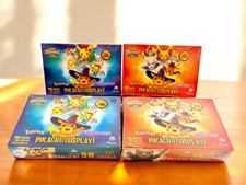 4 BOXES - POKEMON PIKACHU COSPLAY Halloween Cards 120 Sealed Pack picture