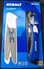 Kobalt 3-in-1 Cross-Cutting Folding Hand Saw 8 Interchangeable Blades with Case picture