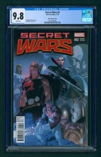 Secret Wars #2 (2015) CGC 9.8 White 1:25 Ribic Variant 1st God Emperor Doom picture