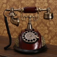Vintage Rotary Dial Telephone Phone Working Vintage Retro Old Fashion Telephone picture