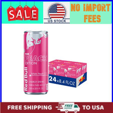 Red Bull Peach Edition Energy Drink, White Peach, 8.4 fl. oz., 6 x 4 Cans picture