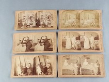6 Antique Stereoscope Stereoview Cards Views Photographs picture
