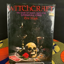 Vintage Witchcraft Eric Maple 1973 Hardcover Occult Supernatural Book picture