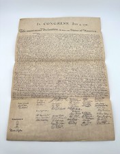 Vintage Mister Softee Declaration of Independence Parchment Poster 15x11 Promo#4 picture