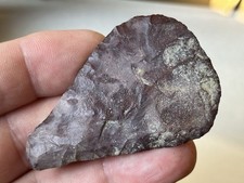 OUTSTANDING PURPLE JASPER EARLY OVOID KNIFE / LEAF BLADE / COBBS, NORTH DAKOTA picture