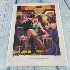 1989 Sexy Adult Cartoon Arousal Vintage Print Ad/Poster Pinup Art Magazine Page picture