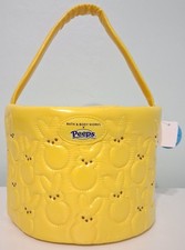 Bath & Body Works Peeps Yellow Marshmallow Bunnies Easter Gift Basket Bag NEW picture