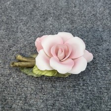 NEW - Vtg Napolean Porcelain D'Arte Pink Rose Figurine Table Decor Italy picture