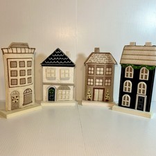 2024 Target Wondershop  Felt Christmas House lot of 4 Shelf Table Decor 10” picture