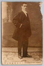 Rare  RPPC  German  Magician  Mind Reader  Postcard picture