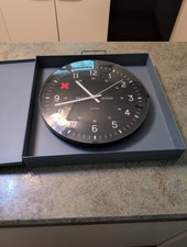 Vintage Battery Operated Wall Clock w Metal Case Best Made Co. USA 12.5