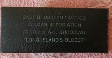 Vtg. E. Brooklyn Savings & Loan Assoc. E-Z Thread Co NY Pocket Case Sewing Kit  picture