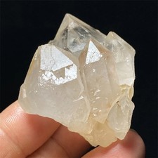 50g Rare Tibet Himalayan Elestial Clear Point Lemurian Crystal cluster R703 picture