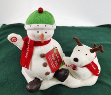 2004 Jingle Pals HALLMARK Singing Snowman & Dog ORIGINAL TAG ~ Short Video picture