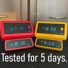 Citizen Digital Alarm Clock Vintage 5RD605 5RD606 Tested Working Japan picture