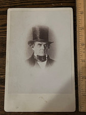 1860s US Senator Daniel Webster Dartmouth College cabinet card photograph picture
