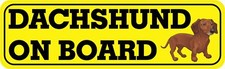 10in x 3in Dachshund on Board Magnet Car Truck Vehicle Magnetic Sign picture
