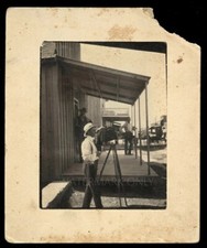 Antique Photo of Texas Photographer with Camera on Tripod Rare Occupational picture
